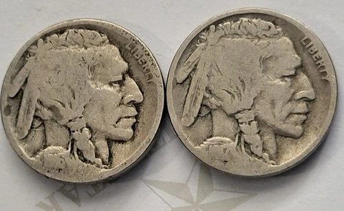 1916, 1917   Buffalo Nickels NICE  AG Grades, CHEAP ! - C9922A