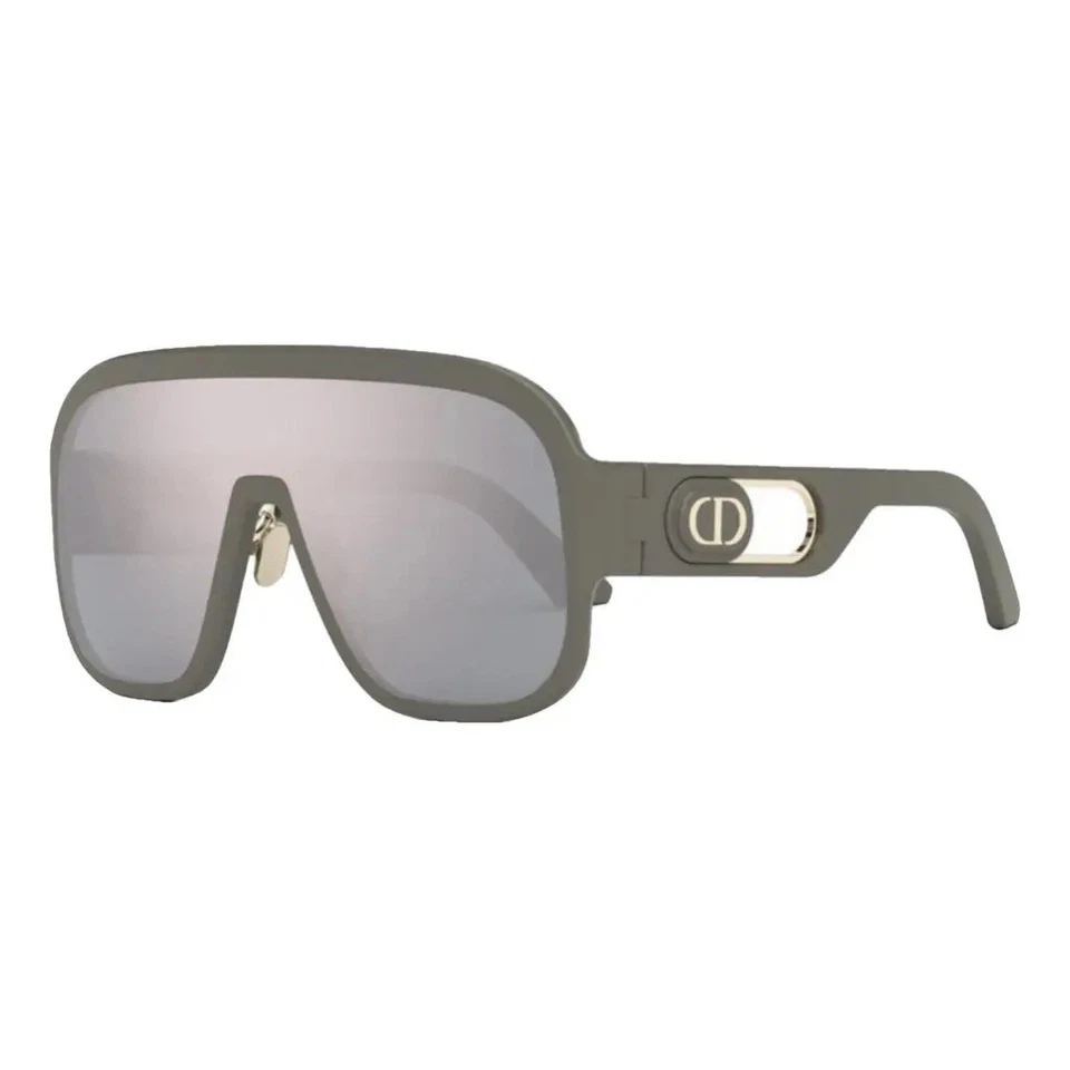Gafas de sol Dior Bobby Sport M1U grises de gran tamaño con protección con espejo Foto 2 de 4