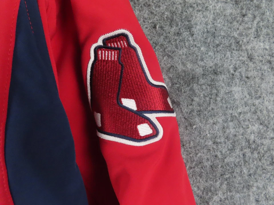 Boston Red Sox Jacket Men Medium Thermal Insulated Windbreaker Baseball Majestic - Image 3 of 4