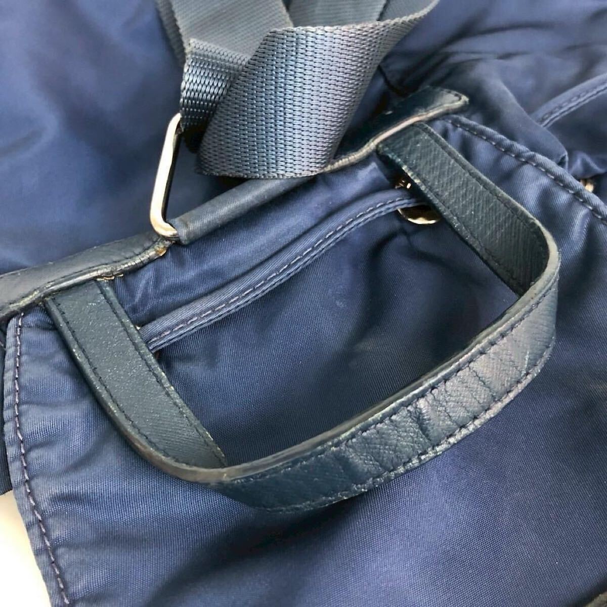 PRADA Nylon Backpack Blue Brand Brand Bag  Casual Daily Travel Stylish Cute Used thumbnail 10