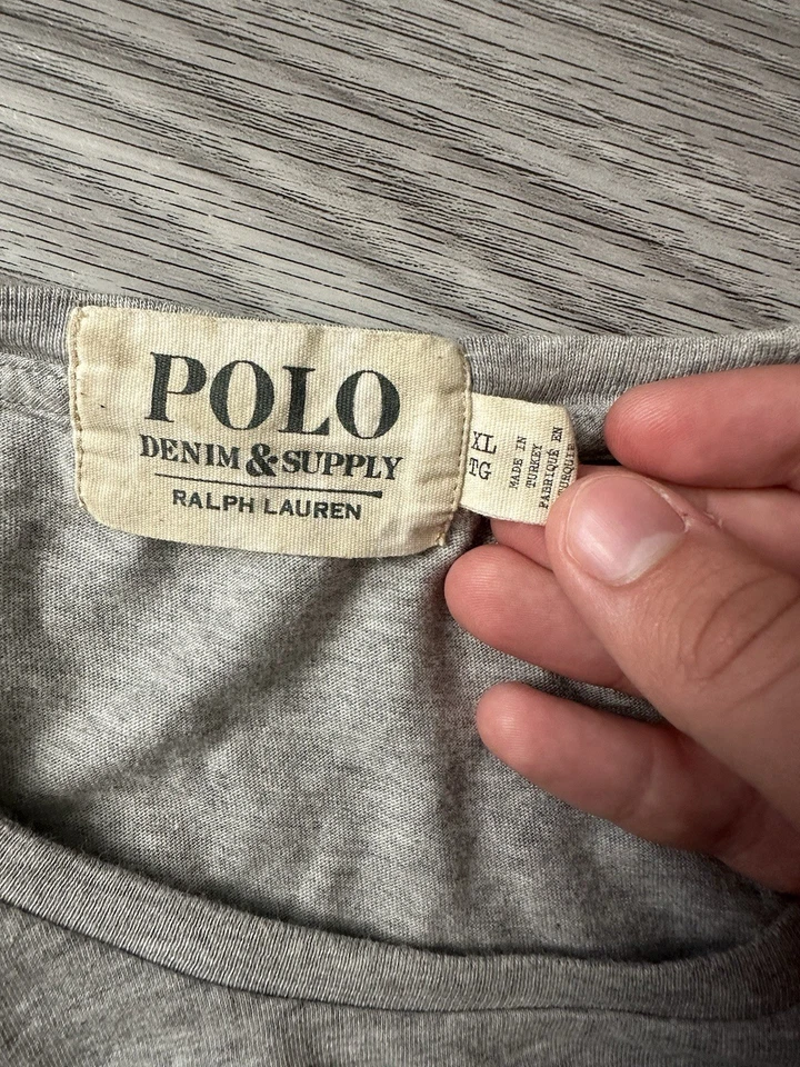 Винтажная мужская футболка Y2K Polo Ralph Lauren Bear ковбой размер XL - Изображение 4 из 4