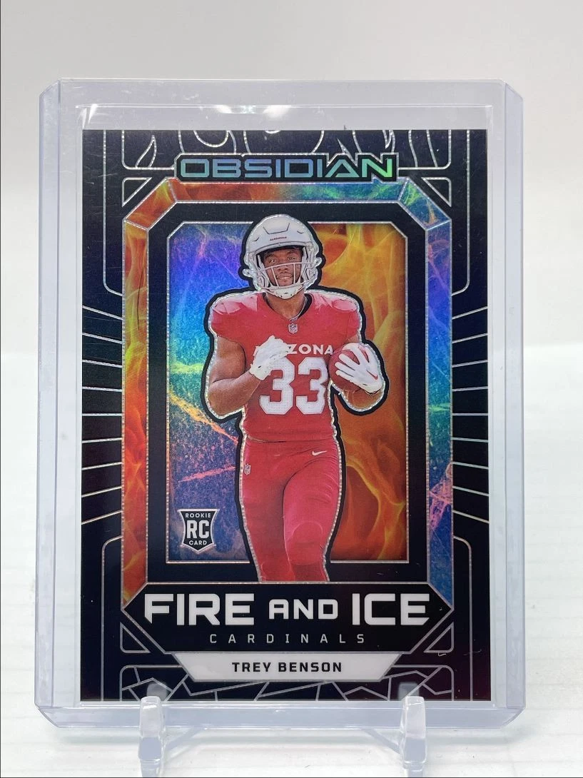Trey Benson Panini Obsidian Fire and Ice #8 Base
