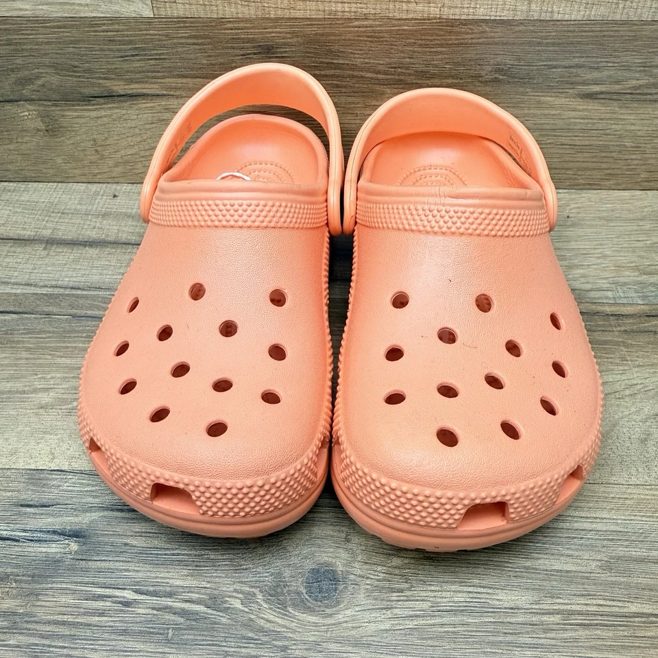 Crocs Talla J2 Melón Naranja Sin Cordones Clásicos Zueco Zapatos Niño Niña o Niño Talla Foto 2 de 4