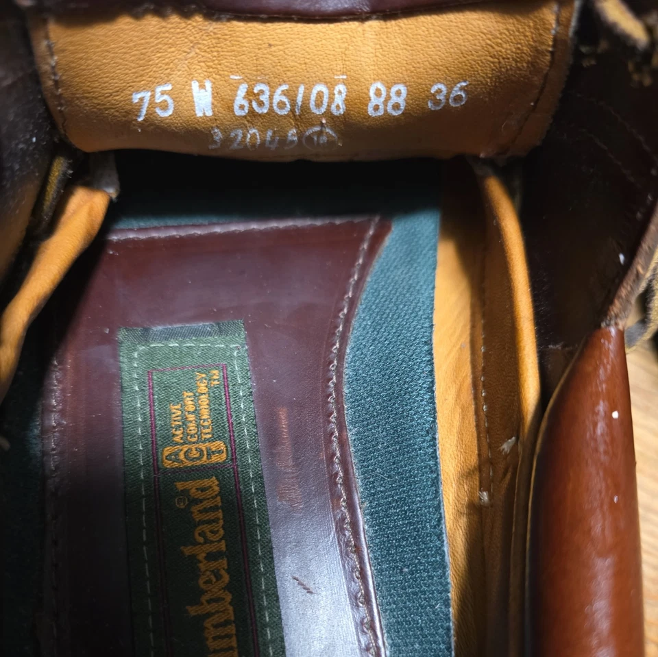 Мужские Timberland ® подлинный 3-глаз зажим вручную лодка обуви размер 7,5 W мужской - Изображение 4 из 4