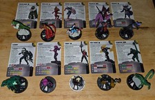Marvel HeroClix Venom complete set of 10 Super Rare figures No Primes  Objects
