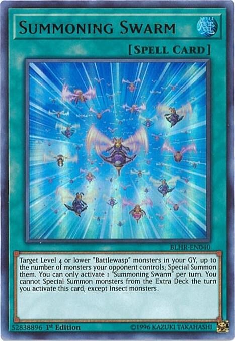 Summoning Swarm - BLHR-EN040 - Ultra Rare - 1st Edition NM YuGiOh!