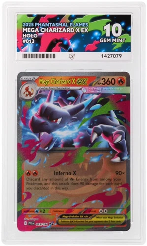 ACE 10 Mega Charizard X EX 013/094 Phantasmal Flames Gem Mint Pokemon