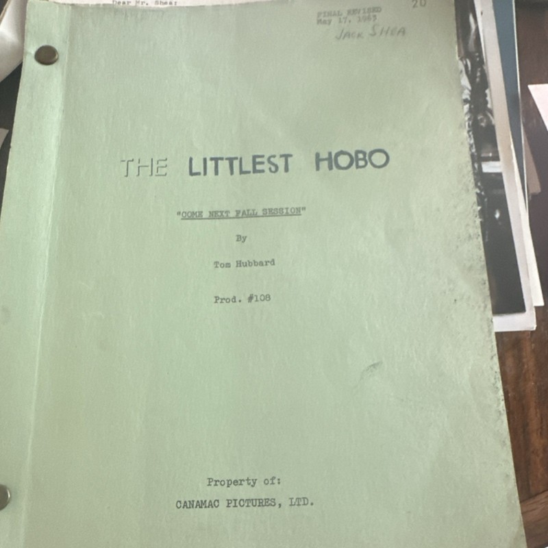 The Littlest Hobo Original TV Script Come Next Fall Session Prod #108 1963