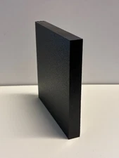 HDPE King Starboard Plastic Sheet - 1/2" Thick (12mm) - Black - 6" x 12"