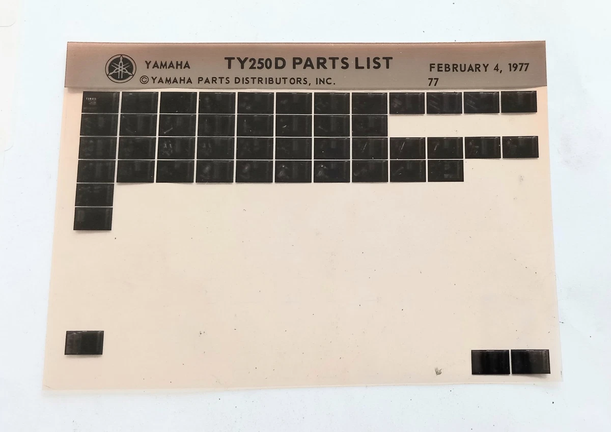 Las mejores ofertas en Catálogos de piezas de moto año 1977 | eBay