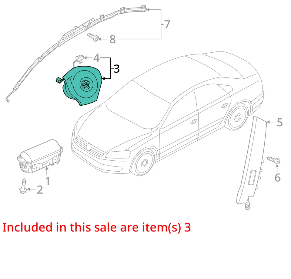 Volkswagen Passat LH 2019-2022 airbag volante conductor OEM Foto 4 de 4