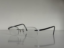 Silhouette 7631 40 6052 Rimless Gunmetal Titan Eyeglasses Austria 55-18-145