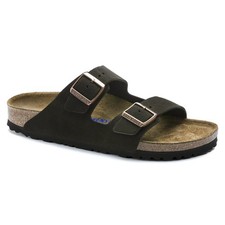 Birkenstock Arizona Soft Footbed Suede Leather Mocha Sandals - NEW