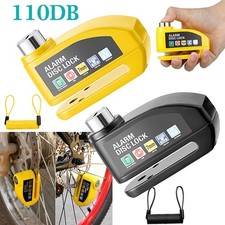 100-110DB Alarm Motorbike Disc Lock Brake Scooter Motorcycle Cycle Bike Security
