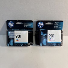 HP 901 Ink Cartridge Tri-Color 2-Pack Genuine Brand New Sealed. Expires dates