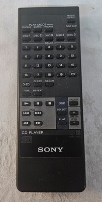 OEM Sony RM-D615 CD Player Remote Control WORKS but NO BATTERY DOOR