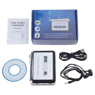 USB Tape to MP3 Converter for Converting Cassettes to MP3 WAV Format