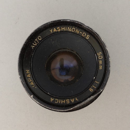 Yashinon DS 50mm F/1.9 Prime Lens M42 Mount Both Lens Caps Bent Hood - Picture 15 of 18