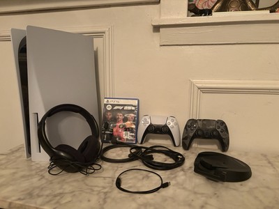 Sony PlayStation 5 White With 2 Controllers, Gaming Headset, F1 23 Not Used