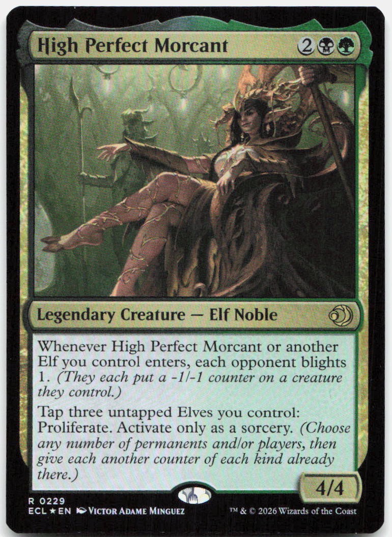 High Perfect Morcant 229 Rare Lorwyn Eclipsed Magic: The Gathering Foil NM