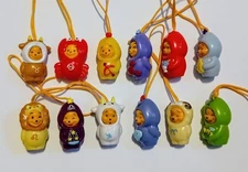 DISNEY WINNIE THE POOH ZODIAC EDITION PEEK-A-POOH TOMY FIGURINES SET