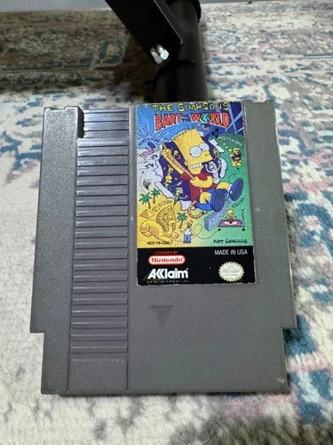 The Simpsons: Bart vs. the World (NES, 1991) - Authentic - Cart Only