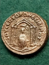 NISIBIS MESOPOTAMIA , Philip II, Roman Provincial, TETRASTYLE TEMPLE, 26mm