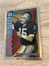 1994 Topps Finest 3000 Yard Club FB #31 Jeff Hostetler - Los Angeles Raiders MT