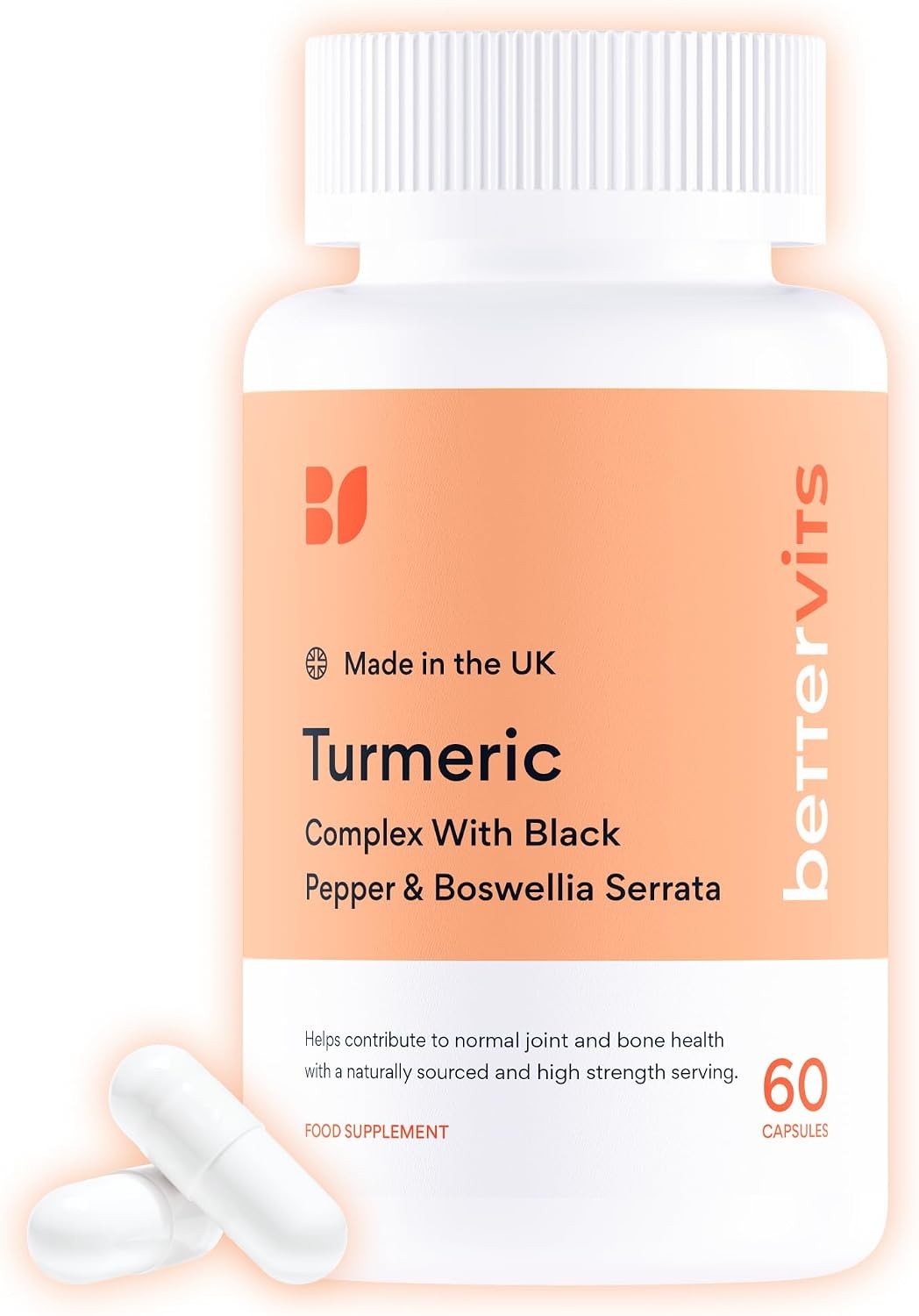 Turmeric Curcumin 10000mg Capsules with Black Pepper & Boswellia - 60 Vegan - Image 2