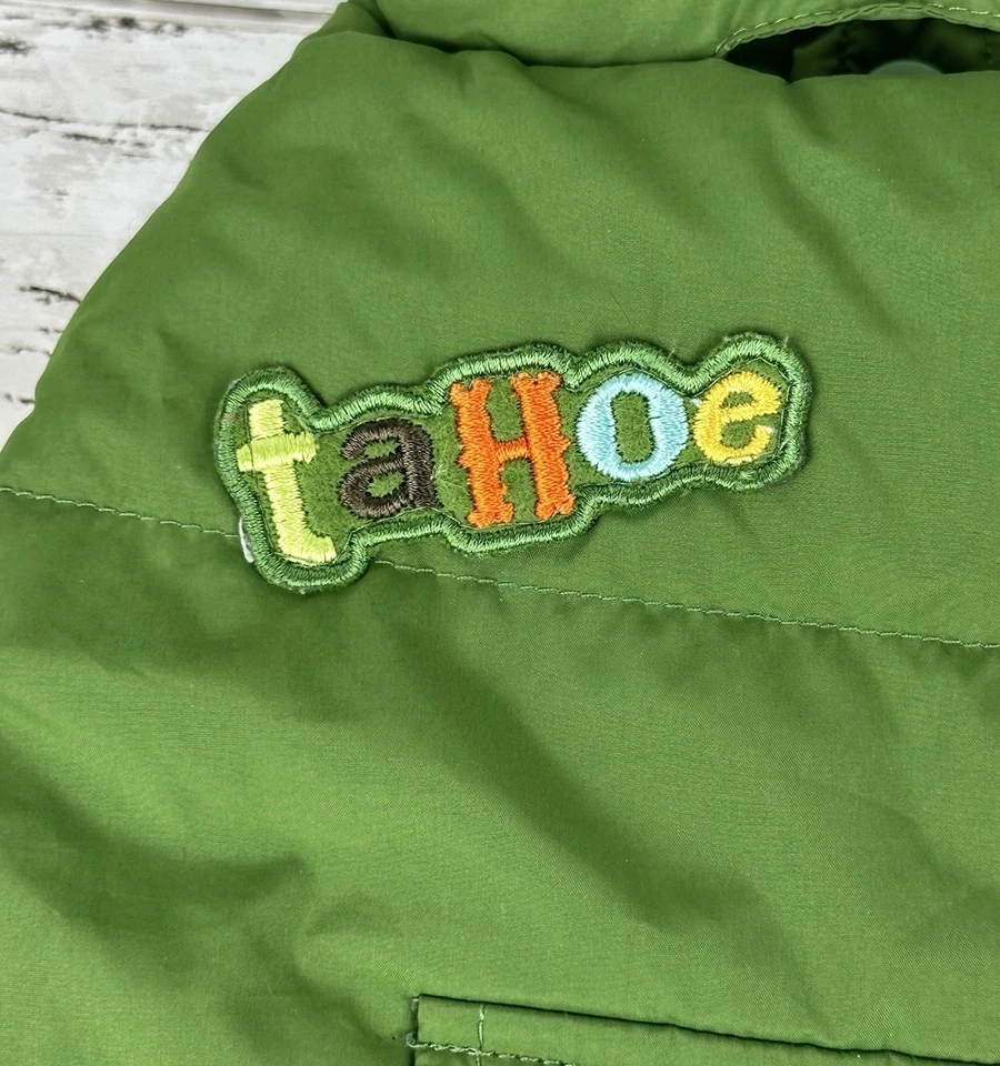 Old Navy Dog Supply XS Puffer Vest With Matching Hood Green Tahoe Airdog Winter - Image 3 of 4