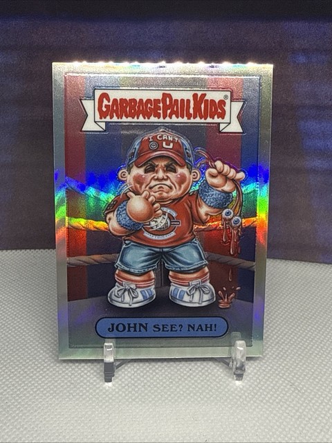 2026 Topps Chrome WWE SSP Garbage Pail Kids John See? Nah! John Cena GPK