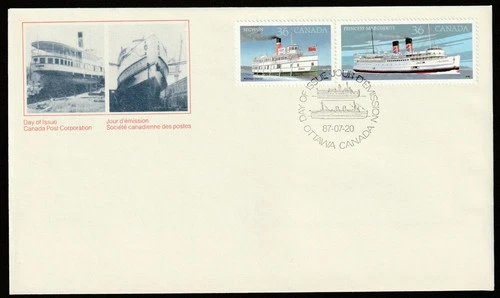CANADA 1987 CANADIAN STEAMSHIPS FIRST DAY COVER !! M28