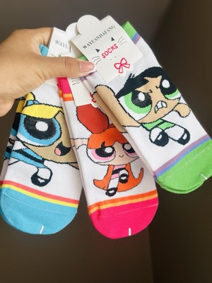 Super Powerful Girls 4-Piece Socks Set