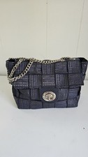 Classic Alma Tonutti Navy Blue Crossbody Handbag