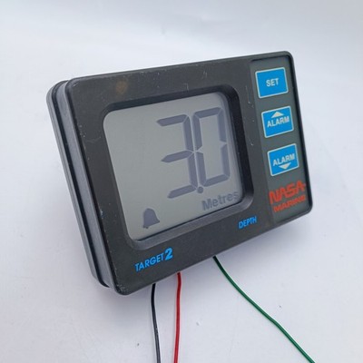 NASA MARINE Target 2 Depth Instrument Display f/ Depth Transducer Boat Marine