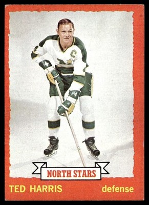1973-74 Topps Hockey Card Ted Harris Minnesota North Stars #14 EX+