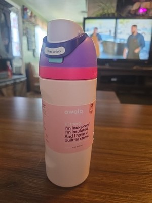 16oz Kids Owala light pink FreeSip Water Bottle Sport Mug | eBay