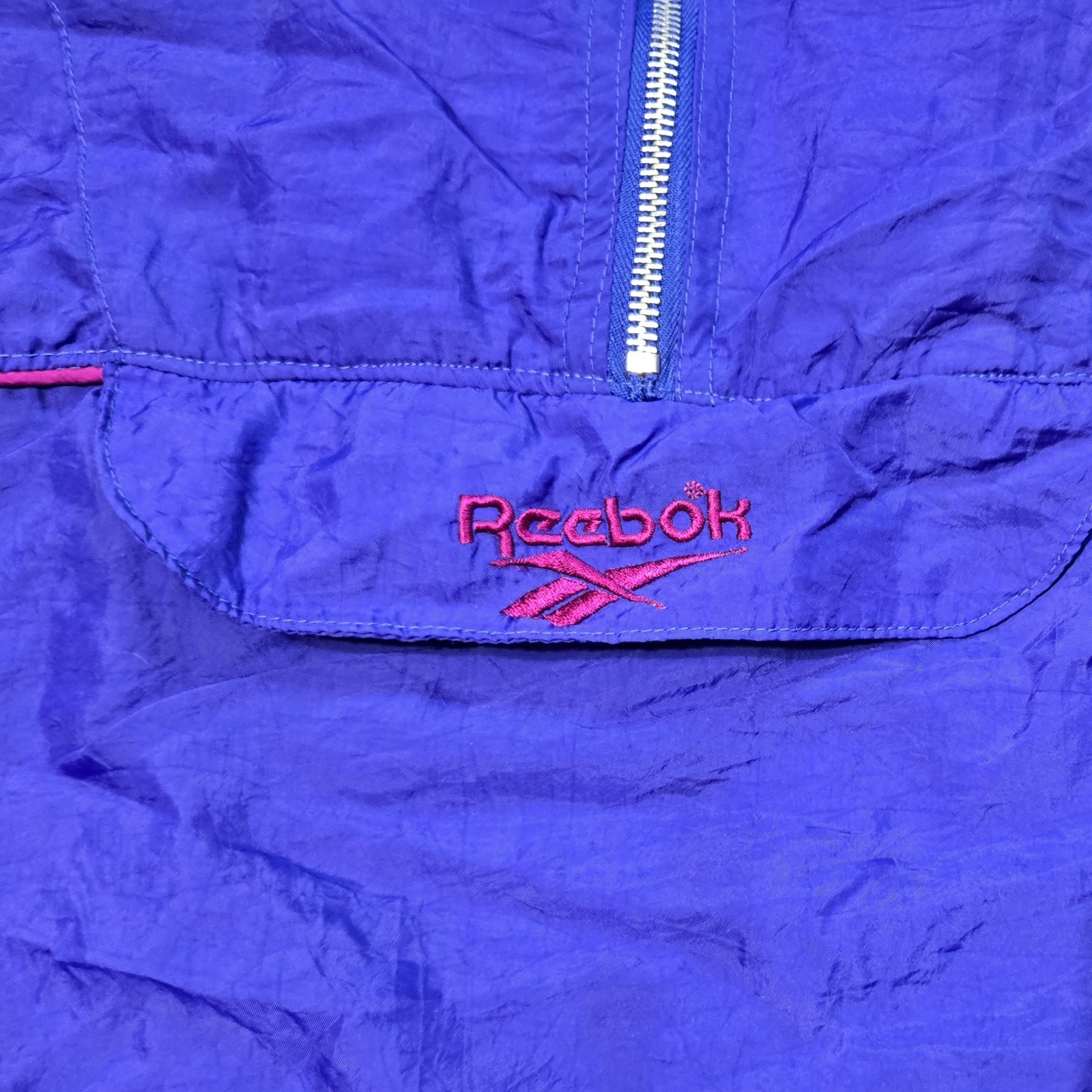 Vintage Reebok basic Windbreaker Jacket Large - image 3
