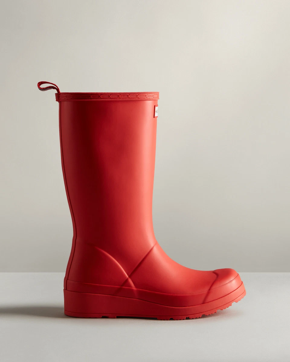 Hunter tall wedge rain boots cheap