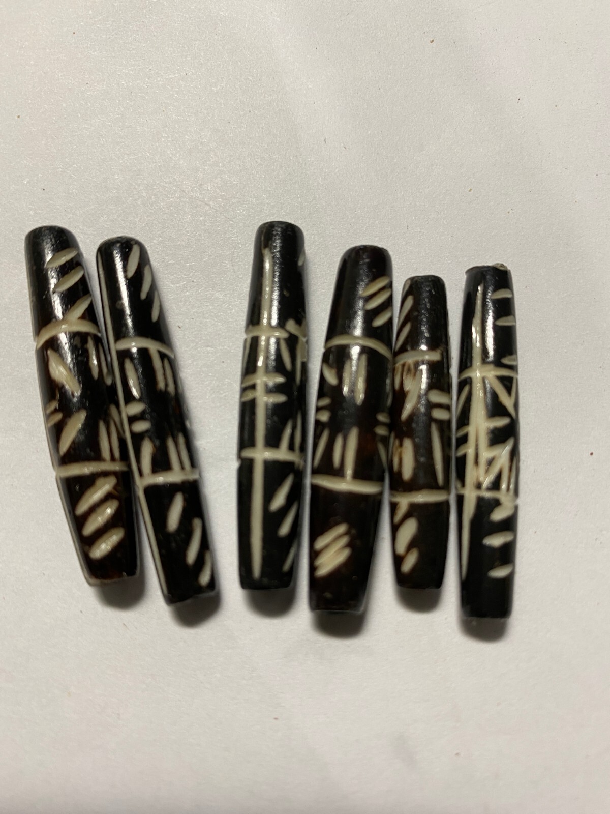 Bone and Horn Hair Pipe Beads 12mm to 2" eBay