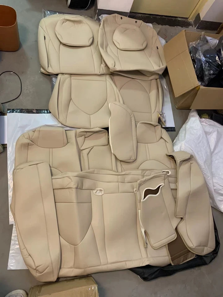 PARA TOYOTA CAMRY MOTOPTES 2012-2017 FUNDAS DE ASIENTO DE COCHE PERSONALIZADAS CUERO IMPERMEABLE Foto 4 de 4