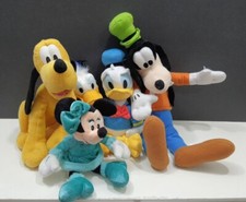 Disney Lot 5 Characters Minnie Mouse Donald Duck PLUTO Goofy Small Plush Dolls