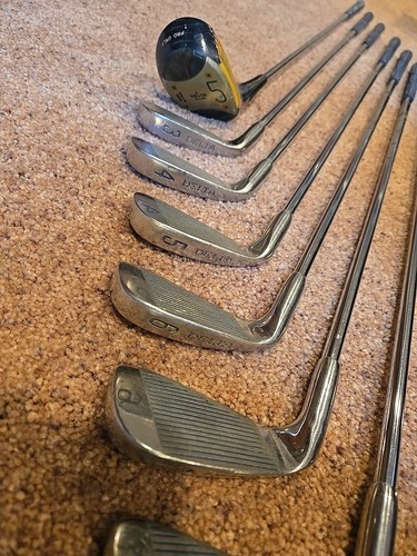 Delta VTG Lady Pro Irons Set 3-9 & 5 Wood, Original Grips, True Temper Shafts - Picture 13 of 16