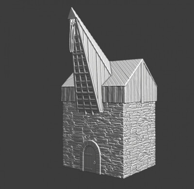 Northern Crusades Miniatures Medieval Stone Crane Building Terrian Scenery 28mm