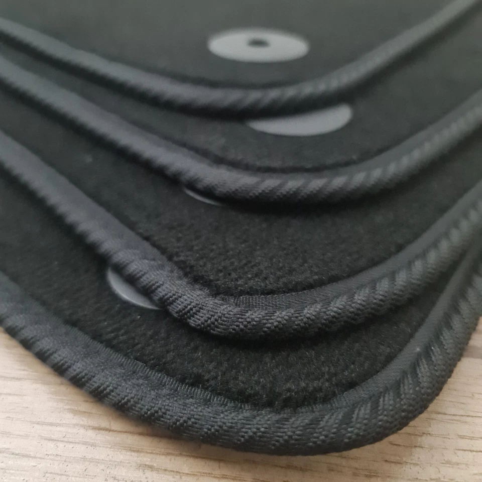 Front Two Car Floor Mats For Seat Leon 2005-2012 Waterproof Velour Carpet Liners - Image 3 of 3