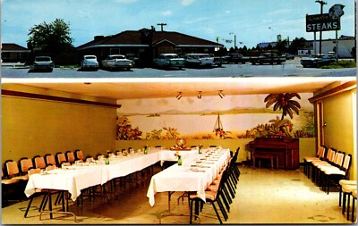 Rambler Steak House, Multi Views Hutchinson KS c1960 Vintage Postcard E66
