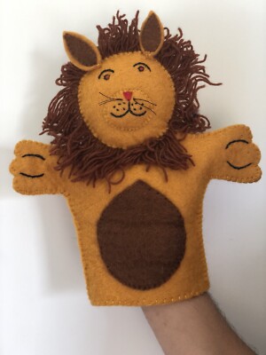 Felt Children Playful Lion Hand Puppet/Kids Gift/ Educational Toys