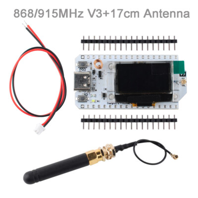 915MHz WiFi LoRa 32 V3 ESP32 OLED Board + LoRa Antenna for Meshtastic LoRaWAN