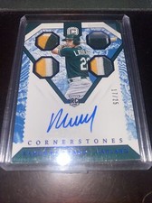 Panini Cornerstones Baseball Ramon Laureano RPA Auto Jersey Quad SSP/25 A’s RC