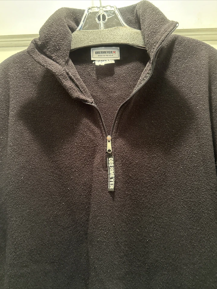 Obermeyer Sweater Women’s XS Black 1/4 Fleece Jacket Long Sleeved Read Desc. - Image 3 of 4